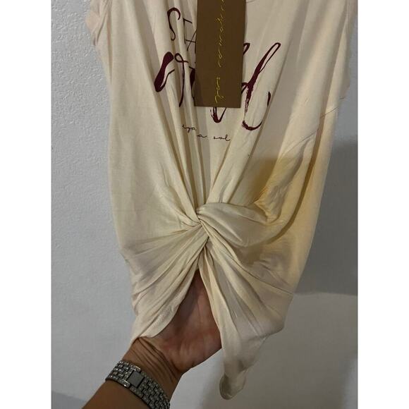 NWT Niyama Sol Stay Wild Cream tie tank size S yoga lightweight - Picture 6 of 8